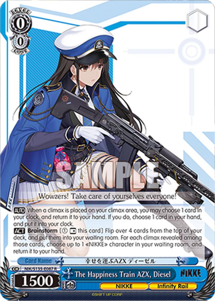 The Happiness Train AZX, Diesel (GODDESS OF VICTORY: NIKKE Vol.2) — Weiss Schwarz card