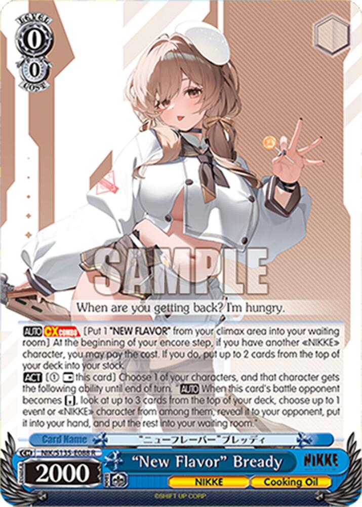 "New Flavor" Bready (GODDESS OF VICTORY: NIKKE Vol.2) — Weiss Schwarz card