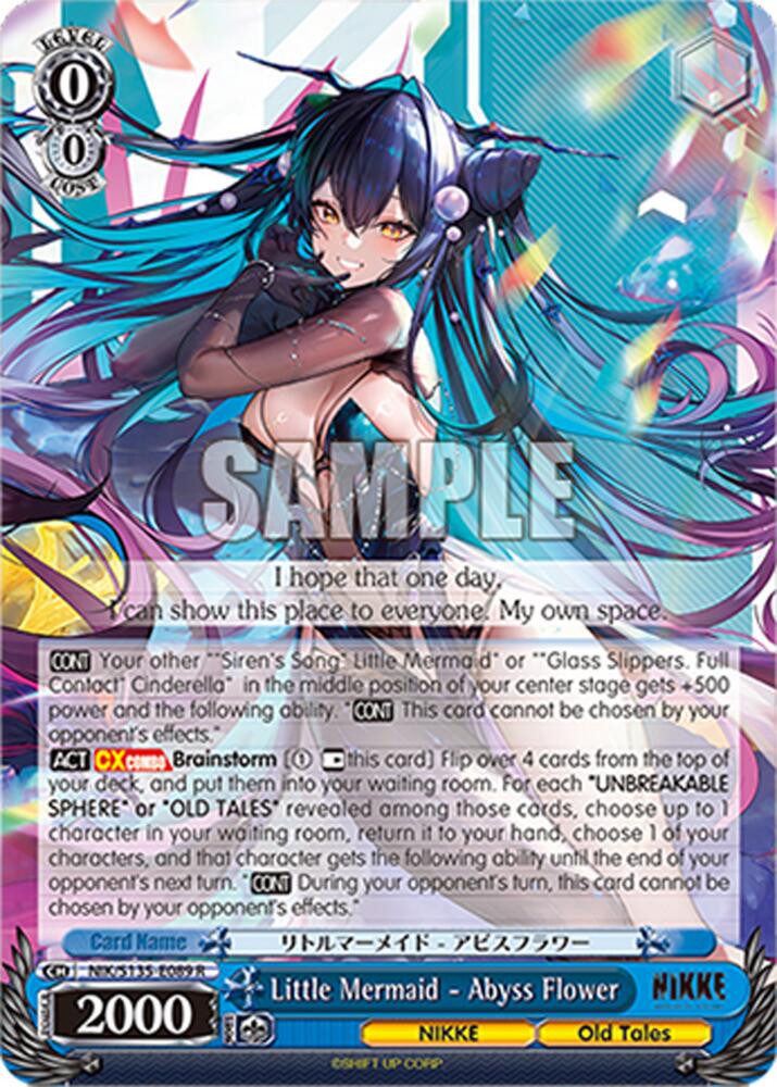 Little Mermaid - Abyss Flower (GODDESS OF VICTORY: NIKKE Vol.2) — Weiss Schwarz card
