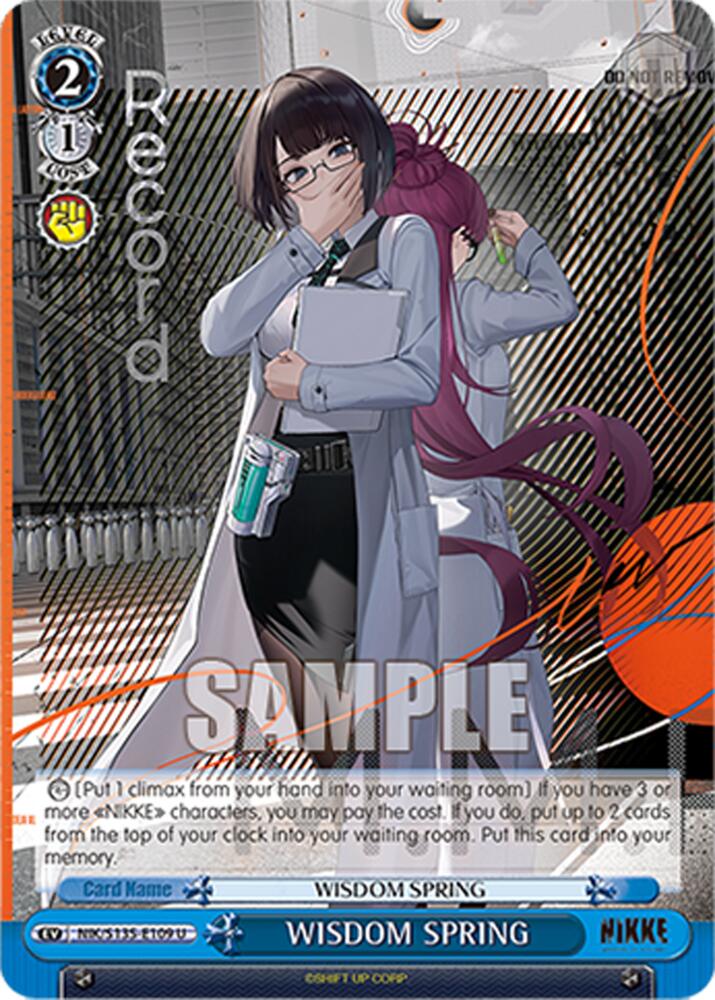 WISDOM SPRING (GODDESS OF VICTORY: NIKKE Vol.2) — Weiss Schwarz card