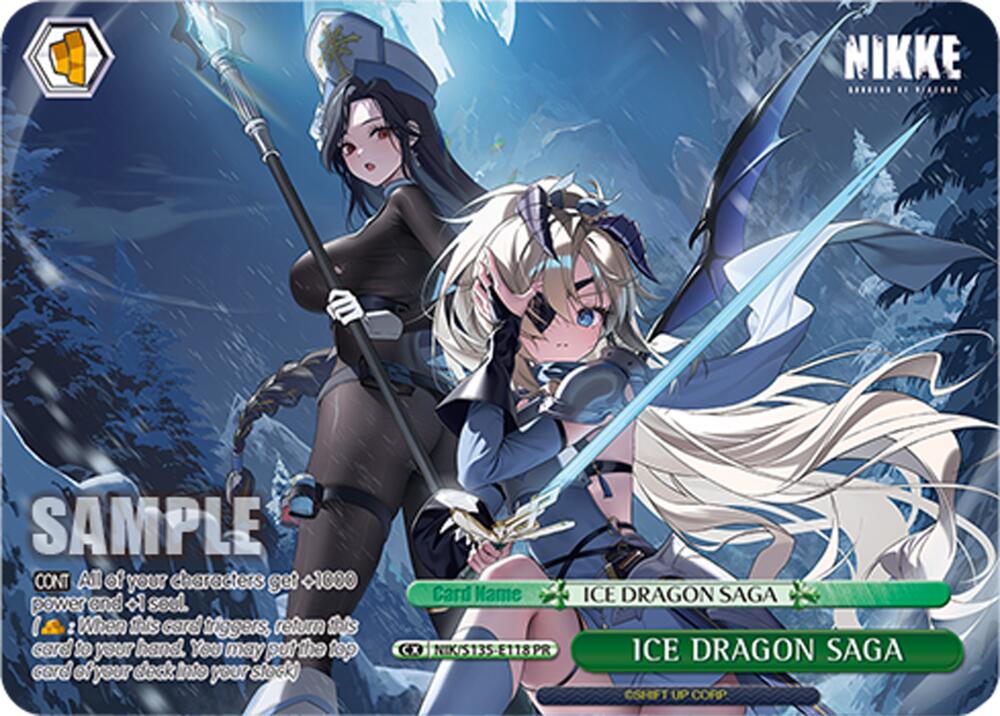 ICE DRAGON SAGA (GODDESS OF VICTORY: NIKKE Vol.2) — Weiss Schwarz card