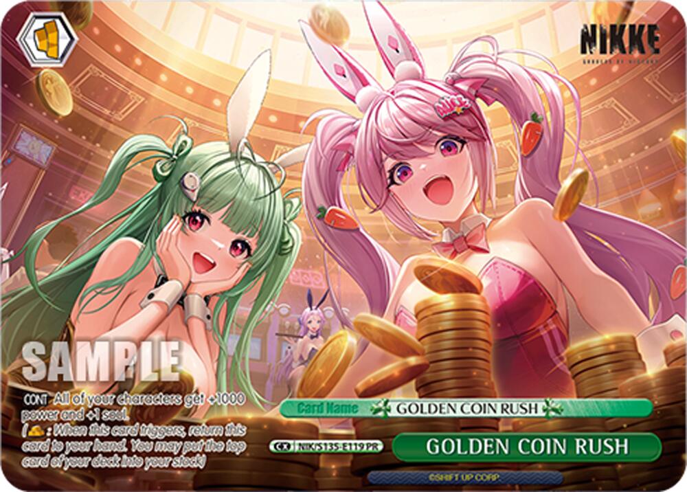 GOLDEN COIN RUSH (GODDESS OF VICTORY: NIKKE Vol.2) — Weiss Schwarz card