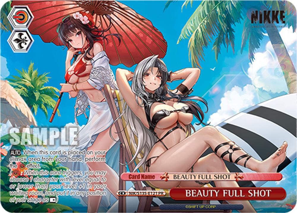 BEAUTY FULL SHOT (GODDESS OF VICTORY: NIKKE Vol.2) — Weiss Schwarz card