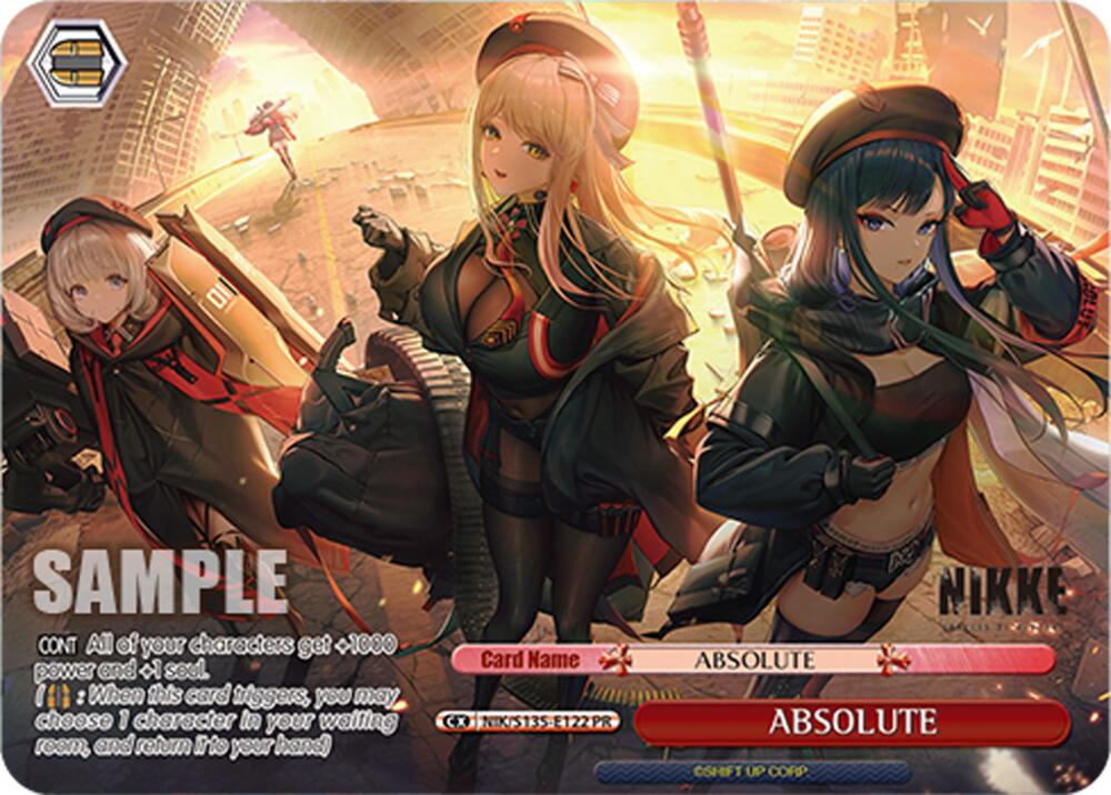 ABSOLUTE (GODDESS OF VICTORY: NIKKE Vol.2) — Weiss Schwarz card