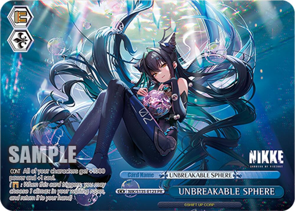 UNBREAKABLE SPHERE (GODDESS OF VICTORY: NIKKE Vol.2) — Weiss Schwarz card
