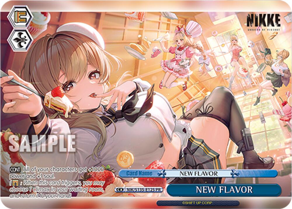 NEW FLAVOR (GODDESS OF VICTORY: NIKKE Vol.2) — Weiss Schwarz card