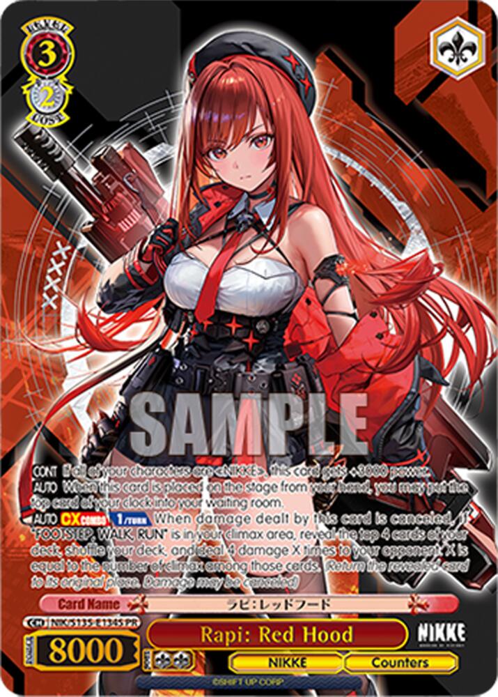 Rapi: Red Hood (GODDESS OF VICTORY: NIKKE Vol.2) — Weiss Schwarz card