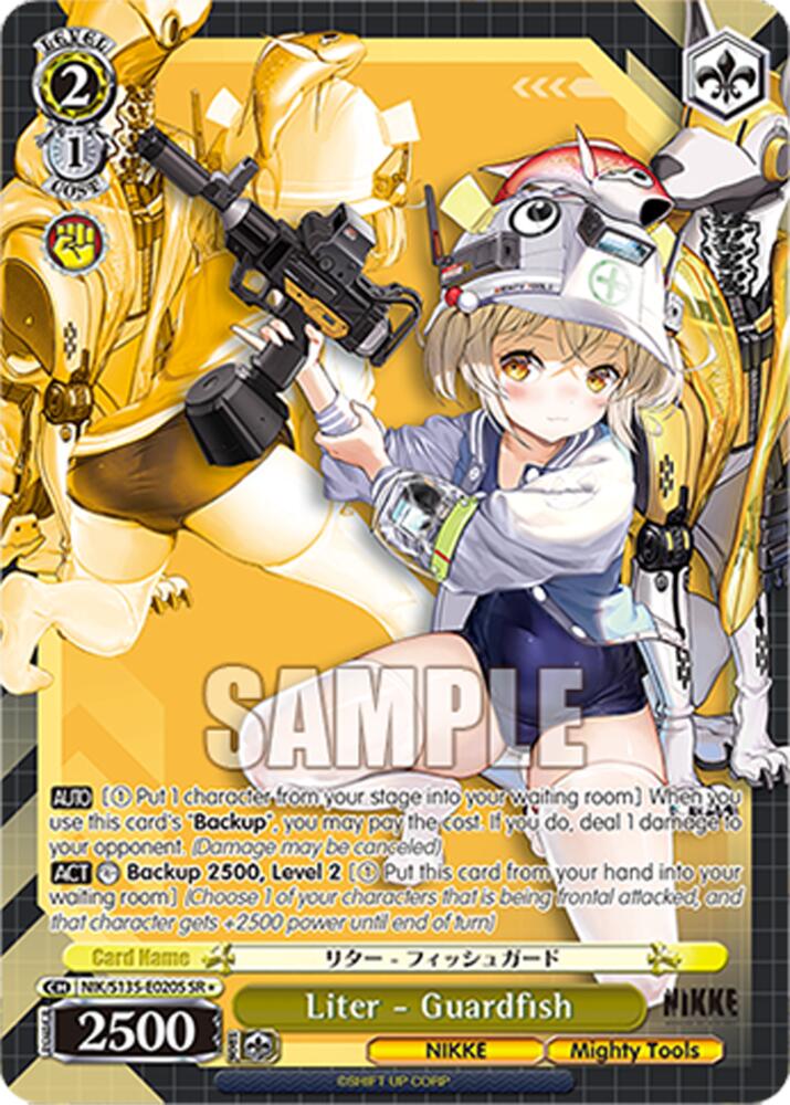 Liter - Guardfish (GODDESS OF VICTORY: NIKKE Vol.2) — Weiss Schwarz card