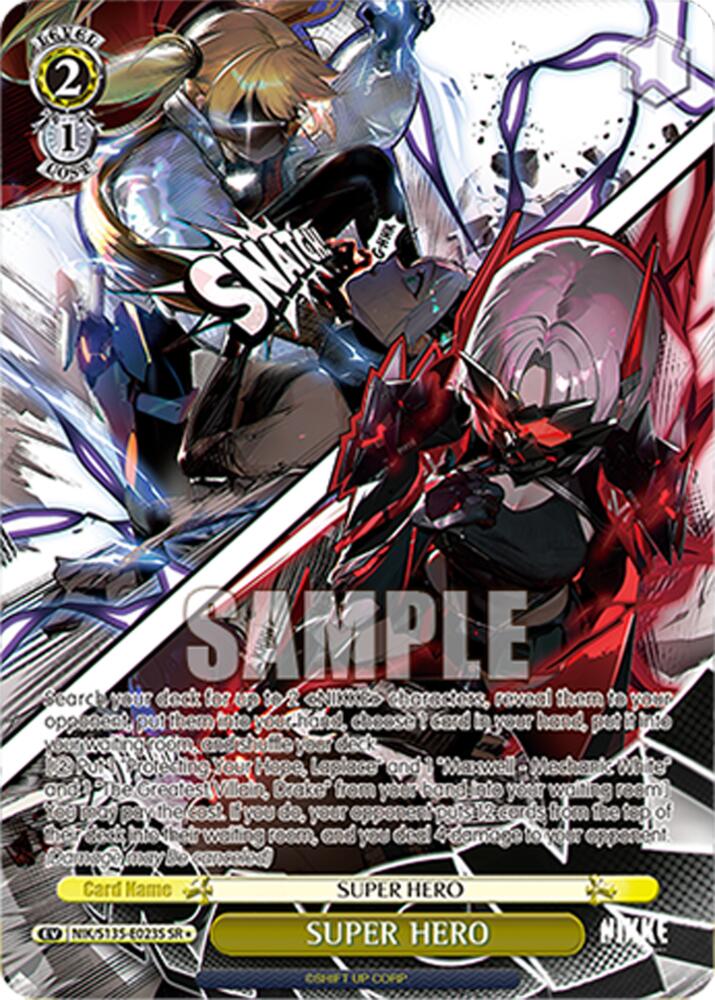 SUPER HERO (GODDESS OF VICTORY: NIKKE Vol.2) — Weiss Schwarz card