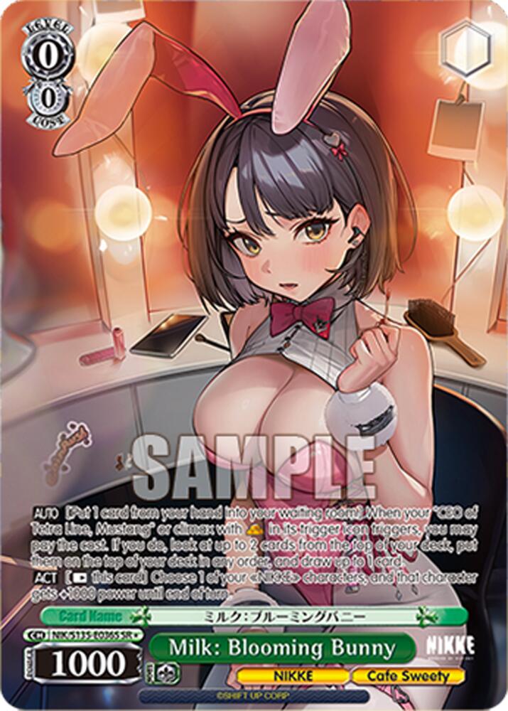 Milk: Blooming Bunny (GODDESS OF VICTORY: NIKKE Vol.2) — Weiss Schwarz card