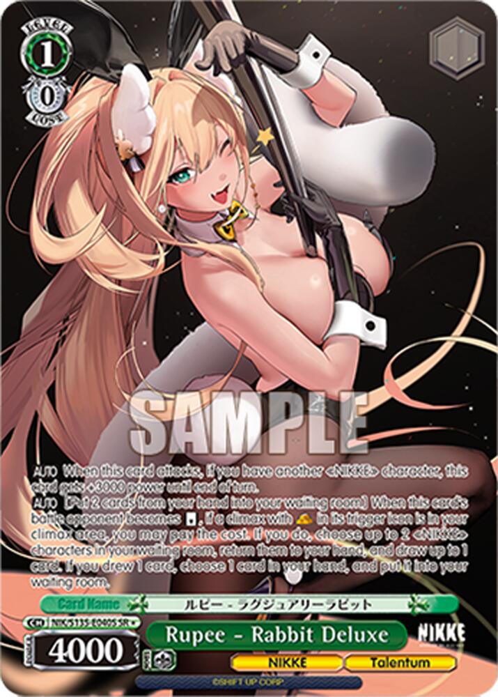 Rupee - Rabbit Deluxe (GODDESS OF VICTORY: NIKKE Vol.2) — Weiss Schwarz card