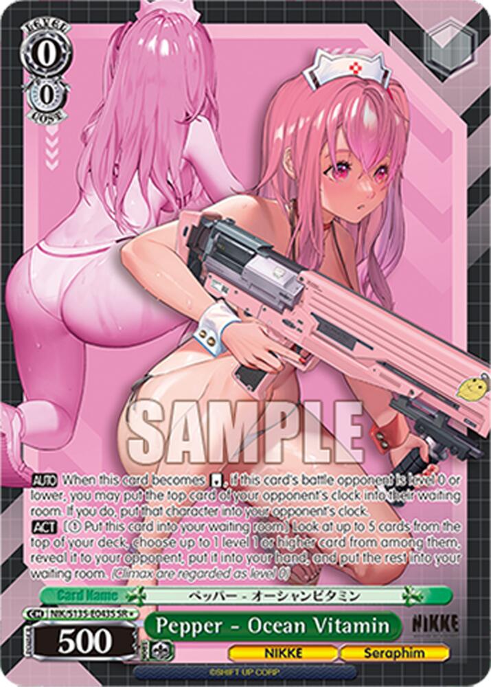 Pepper - Ocean Vitamin (GODDESS OF VICTORY: NIKKE Vol.2) — Weiss Schwarz card
