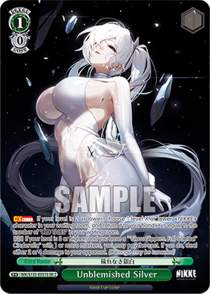 Unblemished Silver (GODDESS OF VICTORY: NIKKE Vol.2) — Weiss Schwarz card
