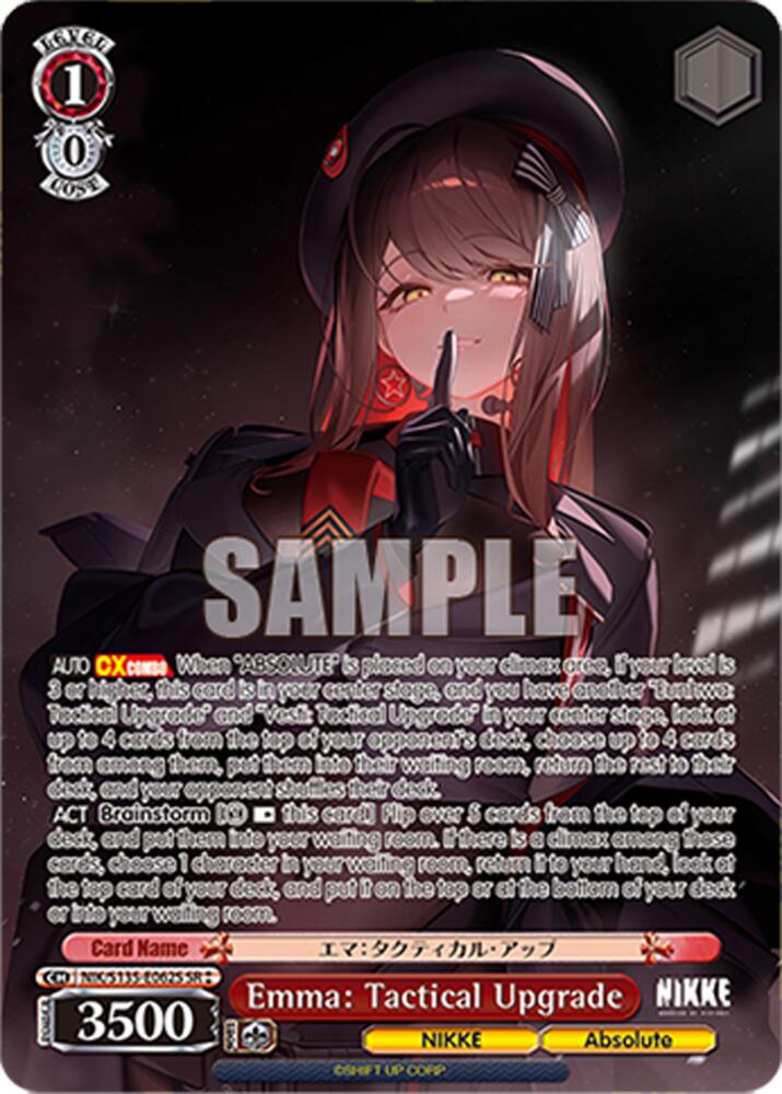Emma: Tactical Upgrade (GODDESS OF VICTORY: NIKKE Vol.2) — Weiss Schwarz card