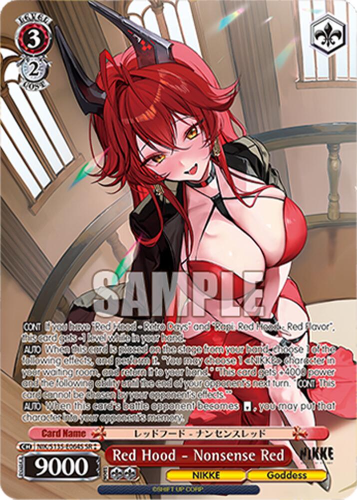 Red Hood - Nonsense Red (GODDESS OF VICTORY: NIKKE Vol.2) — Weiss Schwarz card
