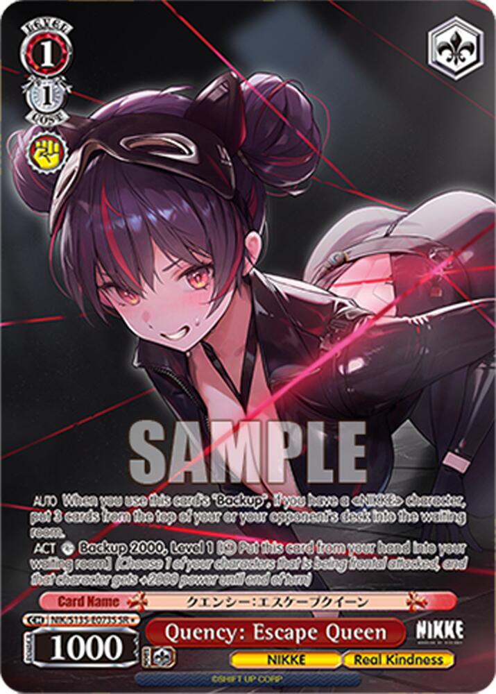 Quency: Escape Queen (GODDESS OF VICTORY: NIKKE Vol.2) — Weiss Schwarz card