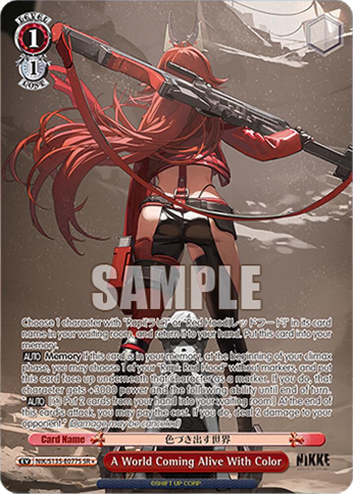 A World Coming Alive With Color (GODDESS OF VICTORY: NIKKE Vol.2) — Weiss Schwarz card