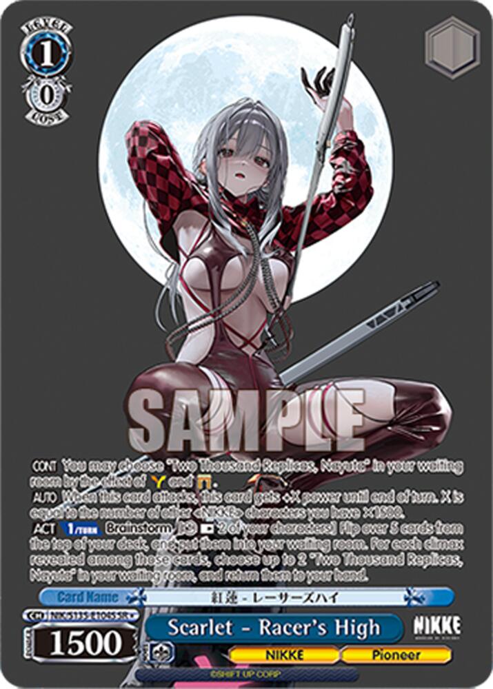 Scarlet - Racer's High (GODDESS OF VICTORY: NIKKE Vol.2) — Weiss Schwarz card