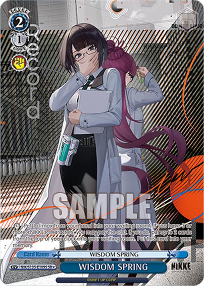 WISDOM SPRING (GODDESS OF VICTORY: NIKKE Vol.2) — Weiss Schwarz card