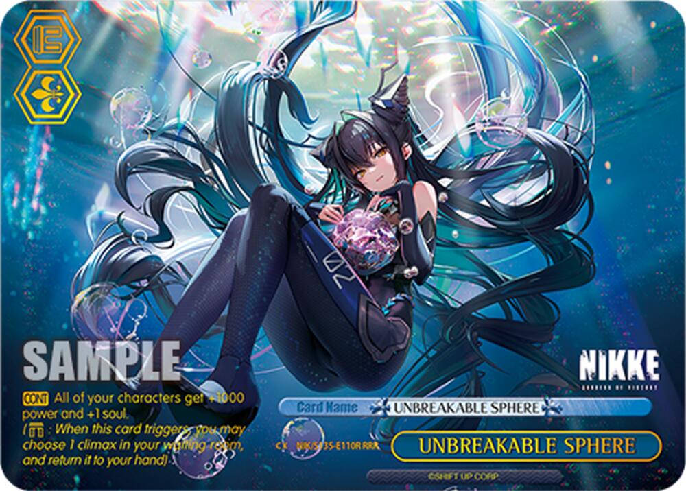 UNBREAKABLE SPHERE (GODDESS OF VICTORY: NIKKE Vol.2) — Weiss Schwarz card