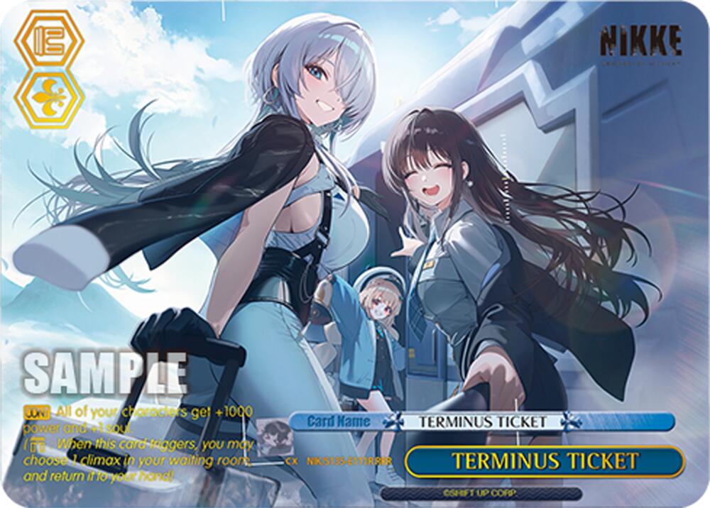 TERMINUS TICKET (GODDESS OF VICTORY: NIKKE Vol.2) — Weiss Schwarz card