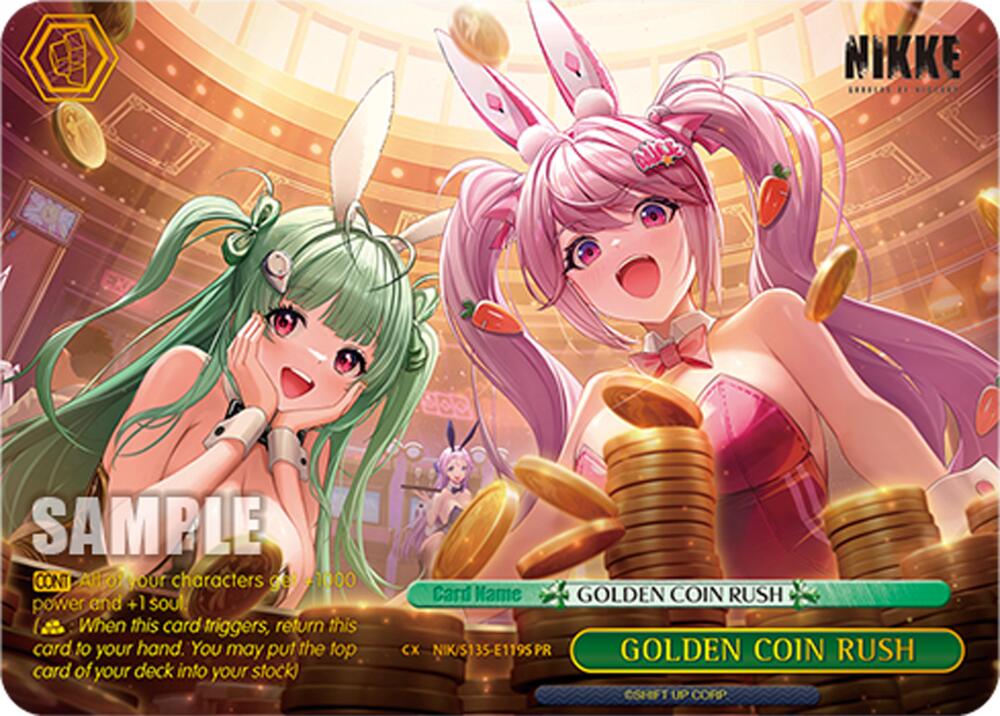 GOLDEN COIN RUSH (GODDESS OF VICTORY: NIKKE Vol.2) — Weiss Schwarz card