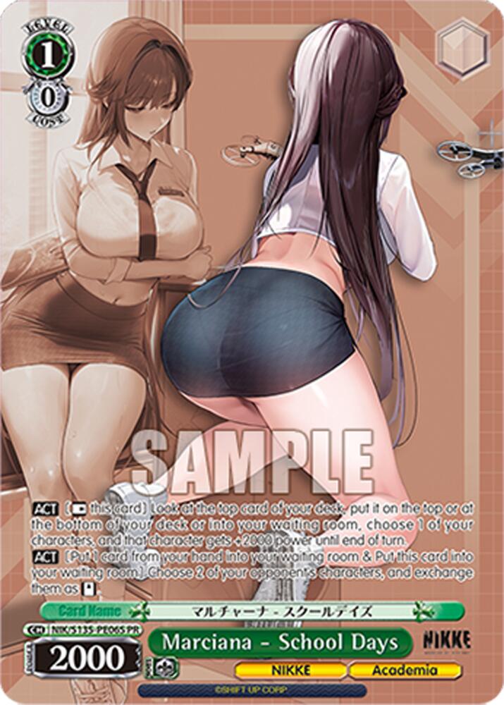 Marciana - School Days (GODDESS OF VICTORY: NIKKE Vol.2) — Weiss Schwarz card