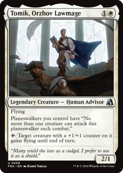 Tomik, Orzhov Lawmage FRA 206 Magic card