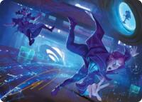 Cruel Calculations Art Card (Gold-Stamped Signature) - Magic: The Gathering Art Series: Reality Fracture trading card