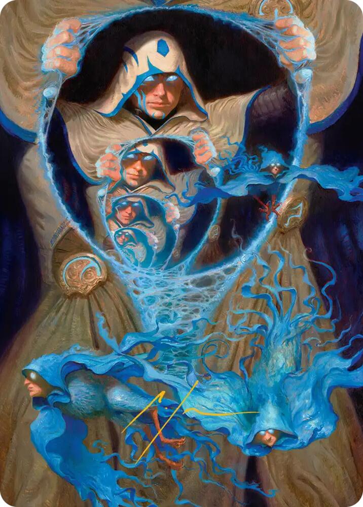 The Theorist, Jace Beleren Art Card (Gold-Stamped Signature), Art Series: Reality Fracture card number 47