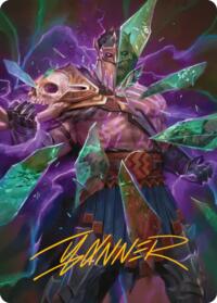 Rise of the Deathbringer Art Card (Gold-Stamped Signature) - Magic: The Gathering Art Series: Reality Fracture trading card