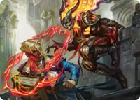 Hallway Heckler Art Card (Gold-Stamped Signature) - Magic: The Gathering Art Series: Reality Fracture trading card