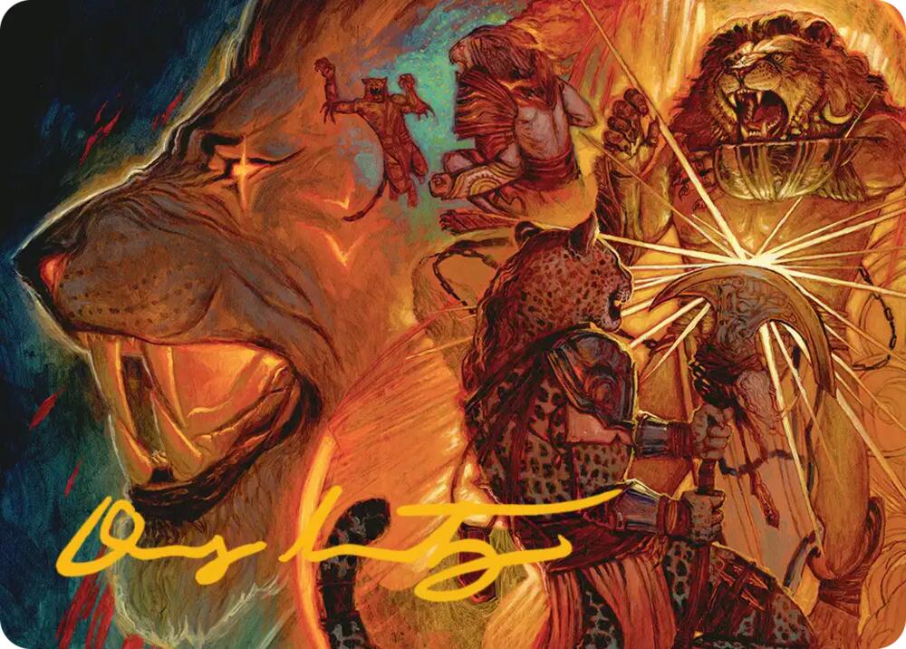 Way of the Warlord Art Card (Gold-Stamped Signature), Art Series: Reality Fracture card number 33