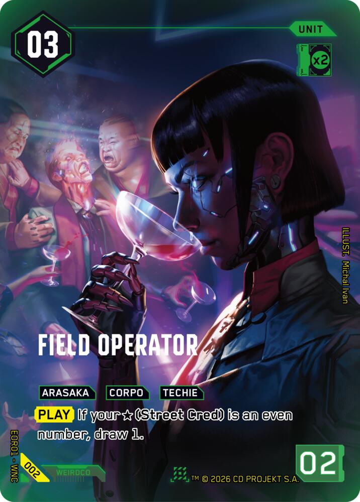 Field Operator (Edgerunner Open Season 1) — Cyberpunk TCG card