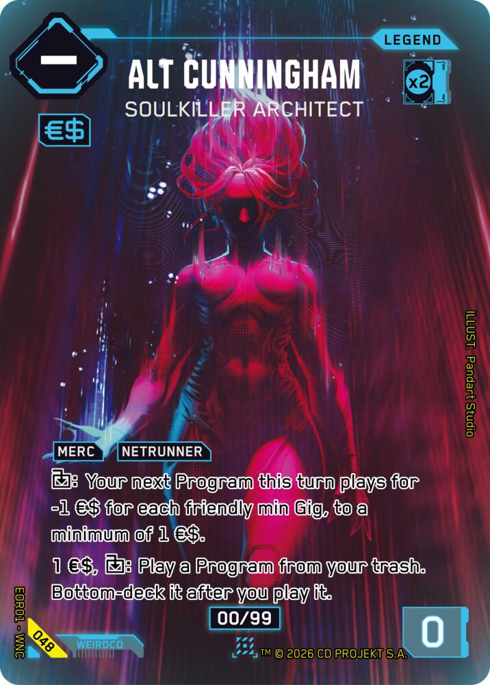 Alt Cunningham - Soulkiller Architect (Edgerunner Open Season 1) — Cyberpunk TCG card