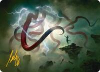 Omnipresence Art Card (Gold-Stamped Signature) - Magic: The Gathering Art Series: Reality Fracture trading card
