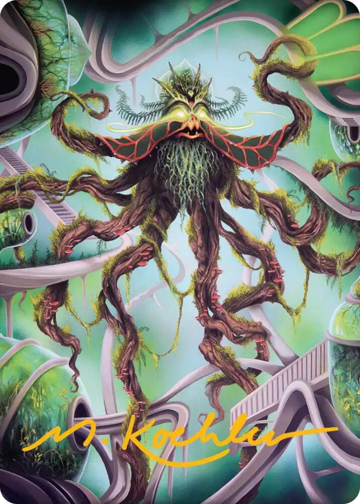 Verdant Kraken Art Card (Gold-Stamped Signature), Art Series: Reality Fracture card number 53