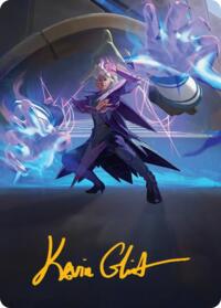 Null Summoner Art Card (Gold-Stamped Signature) - Magic: The Gathering Art Series: Reality Fracture trading card