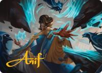 Proctor of Potential Art Card (Gold-Stamped Signature) - Magic: The Gathering Art Series: Reality Fracture trading card