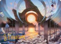 Deserted Beach Art Card (Gold-Stamped Signature) - Magic: The Gathering Art Series: Reality Fracture trading card