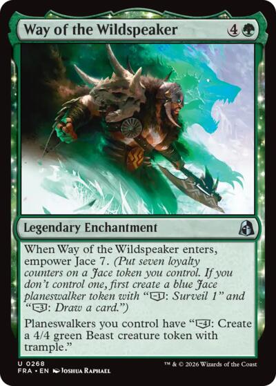 Way of the Wildspeaker FRA 268 Magic card