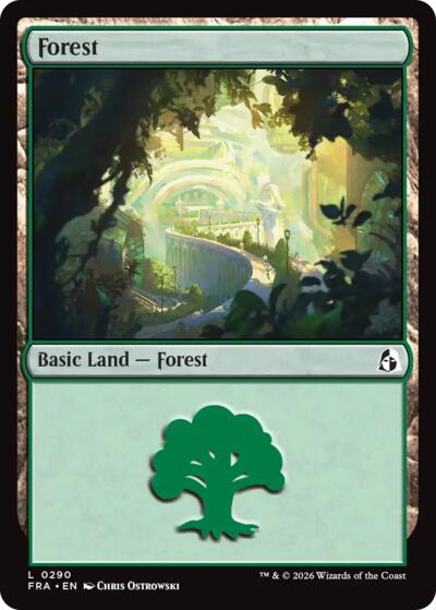 Forest from FRA #290, Magic: The Gathering card