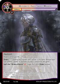 Hutriel's Fall into Wrath - Force of Will The Quest of the Seven Keys trading card