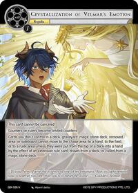 Crystallization of Velmar's Emotion - Force of Will The Quest of the Seven Keys trading card
