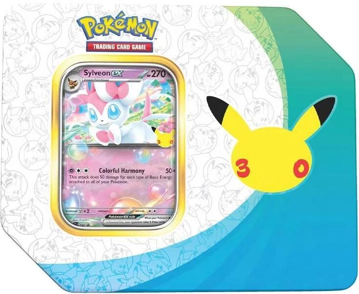 Pokemon 30th Celebration ex Tin [Sylveon ex] (Retail Version) Factory Sealed