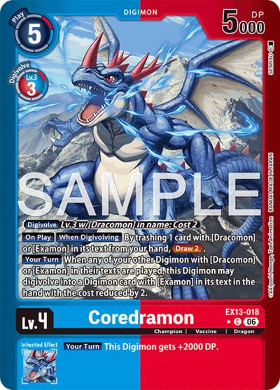 Coredramon - EX13-018 (Limited Foil)
