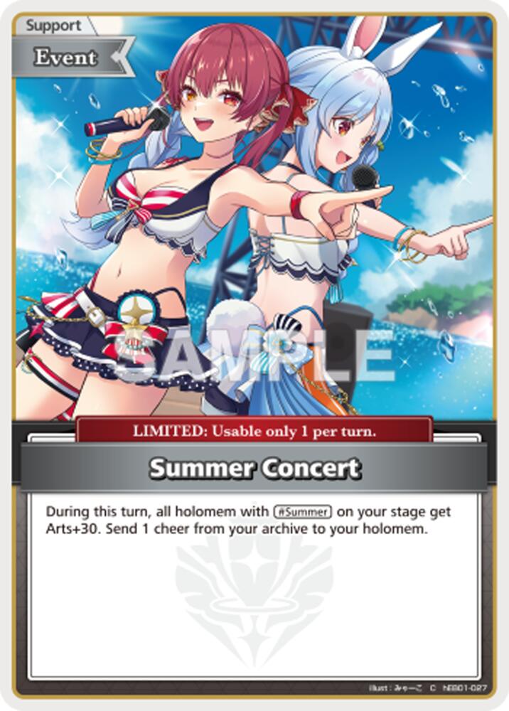 Summer Concert (Extra Booster: Summer hologram) — hololive OFFICIAL CARD GAME card