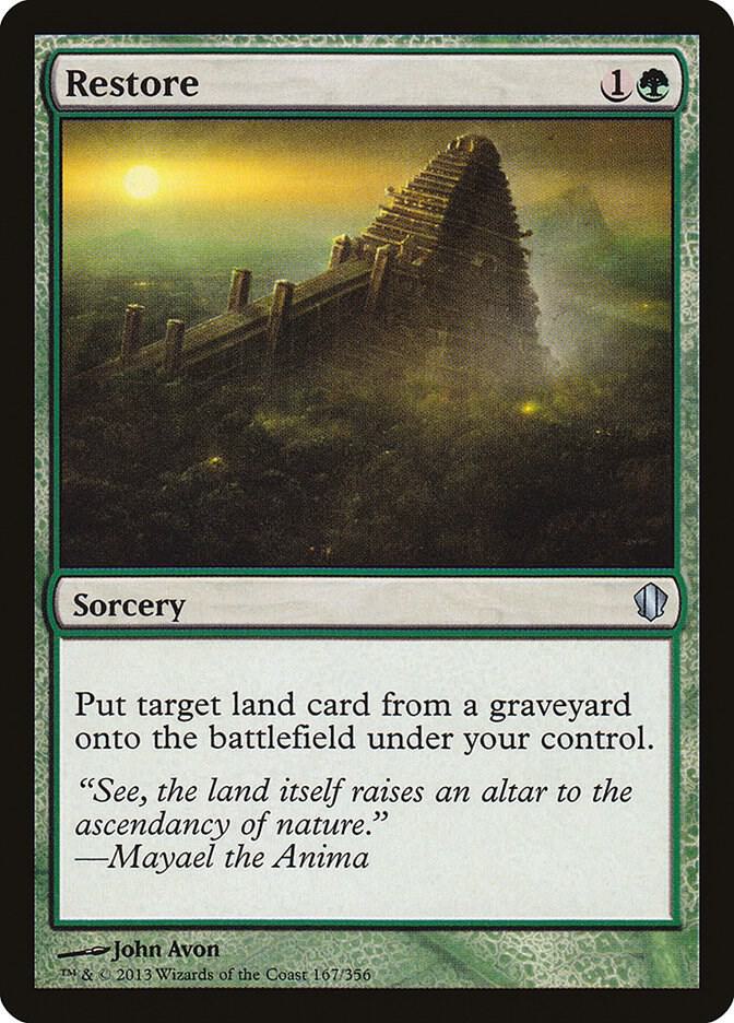 Restore 167 card