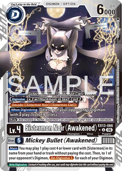 Sistermon Noir (Awakened) // Mickey Bullet (Awakened) (Limited Foil) card