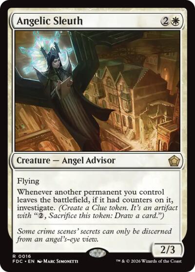 Angelic Sleuth from FDC #16, Magic: The Gathering card